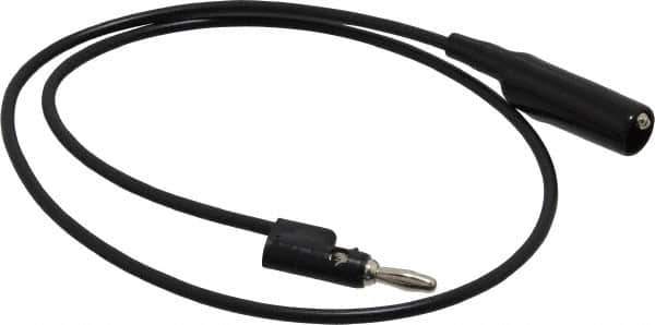 Pomona - Black Electrical Test Equipment Clip - Use with 0.300" Terminal, Banana Plugs - Exact Industrial Supply