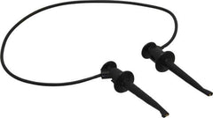 Pomona - Black Electrical Test Equipment Patch Cord - Use with Test Clips - Exact Industrial Supply