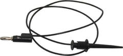 Pomona - Black Electrical Test Equipment Patch Cord - Use with Test Clips - Exact Industrial Supply