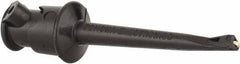 Pomona - Black Electrical Test Equipment Clip - Use with Minigrabbers - Exact Industrial Supply