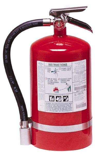 Kidde - 11 Lb, 1-A:10-B:C Rated, Halotron Fire Extinguisher - 7-1/4" Diam x 16.18" High, 125 psi, 15' Discharge in 11 sec, Steel Cylinder - Exact Industrial Supply