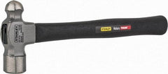 Stanley - 1 Lb Head High Carbon Steel Ball Pein Hammer - Hickory Handle, 14" OAL - Exact Industrial Supply