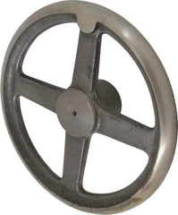 Morton Machine Works - 10", 4 Spoke Straight Handwheel - 2.3" Hub, Cast Iron, Plain Finish - Exact Industrial Supply