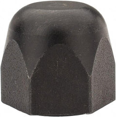 Morton Machine Works - 3/8-16" UNC, 3/4" Width Across Flats, Black Oxide Finish, Steel Acorn Nut - 3/4" Overall Height, TCMAI - Exact Industrial Supply