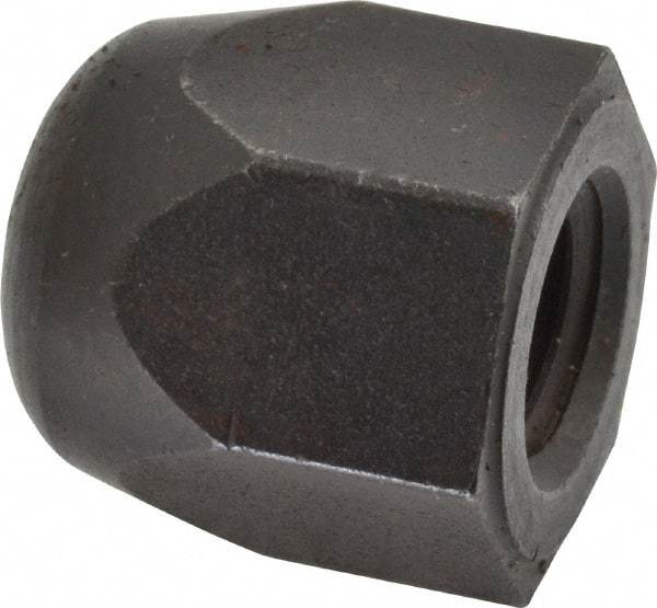 Morton Machine Works - 5/8-11" UNC, 1-1/16" Width Across Flats, Black Oxide Finish, Steel Acorn Nut - 1-3/16" Overall Height, TCMAI - Exact Industrial Supply