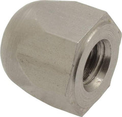 Morton Machine Works - 5/16-18" UNC, 5/8" Width Across Flats, Uncoated, Stainless Steel Acorn Nut - 5/8" Overall Height, Grade 303, TCMAI - Exact Industrial Supply