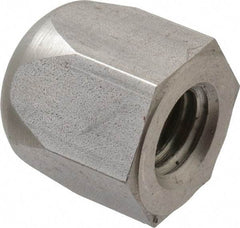Morton Machine Works - 1/2-13" UNC, 7/8" Width Across Flats, Uncoated, Stainless Steel Acorn Nut - 15/16" Overall Height, Grade 303, TCMAI - Exact Industrial Supply