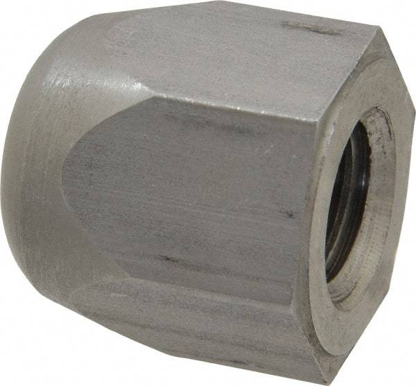 Morton Machine Works - 5/8-11" UNC, 1-1/16" Width Across Flats, Uncoated, Stainless Steel Acorn Nut - 1-3/16" Overall Height, Grade 303, TCMAI - Exact Industrial Supply