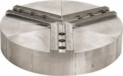 H & R Manufacturing - 11" Chuck Capacity, 1.5mm x 60° Serrated Attachment, Round Soft Lathe Chuck Jaw - 3 Jaws, Aluminum, 1.181" Btw Mount Hole Ctrs, 5" Long x 10" Wide x 2" High, 0.63" Groove, 12mm Fastener - Exact Industrial Supply