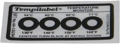Tempil - 54/60/66/71°C Temp Indicating Label - Exact Industrial Supply