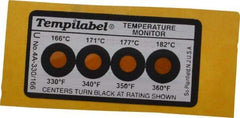 Tempil - 166/171/177/182°C Temp Indicating Label - Exact Industrial Supply