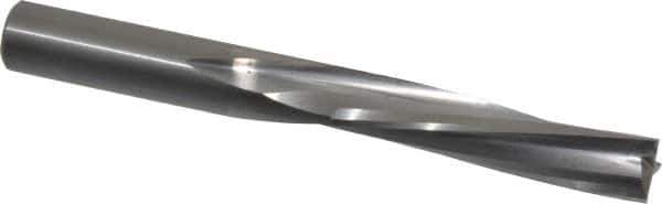 Onsrud - 1/2" Cutting Diam x 2-1/8" Length of Cut, 3 Flute, Downcut Spiral Router Bit - Uncoated, Right Hand Cut, Solid Carbide, 4-1/2" OAL x 1/2" Shank Diam, Three Edge, 10° Helix Angle - Exact Industrial Supply