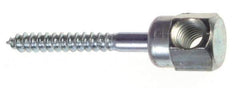 ITW Buildex - 3/8" Zinc-Plated Steel Horizontal (Cross Drilled) Mount Threaded Rod Anchor - 5/8" Diam x 2" Long, 1,725 Lb Ultimate Pullout, For Use with Wood - Exact Industrial Supply