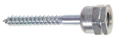 ITW Buildex - 3/8" Zinc-Plated Steel Vertical (End Drilled) Mount Threaded Rod Anchor - 5/8" Diam x 2" Long, 970 Lb Ultimate Pullout, For Use with Steel - Exact Industrial Supply