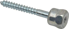 ITW Buildex - 1/4" Zinc-Plated Steel Vertical (End Drilled) Mount Threaded Rod Anchor - 5/8" Diam x 2" Long, 1,760 Lb Ultimate Pullout, For Use with Wood - Exact Industrial Supply
