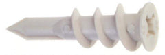 Buildex - #6 Screw, 3/8" Diam, 1-5/16" Long, 3/8 to 3/4" Thick, Self Drilling Drywall & Hollow Wall Anchor - Nylon, Grade 6/6, Use in Drywall - Exact Industrial Supply