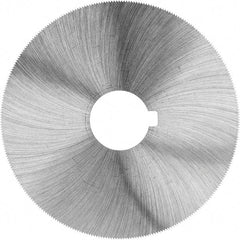 Made in USA - 1-1/2" Diam x 0.006" Blade Thickness, 1/2" Arbor Hole Diam, 140 Teeth, High Speed Steel, Jeweler's Saw - Uncoated - Exact Industrial Supply