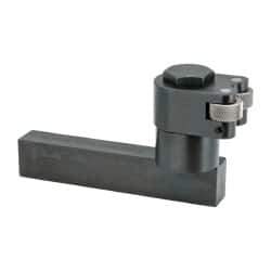 Knurlcraft - RH Cut, Diamond & Straight, 1" Wide 3/4" High x 5" Long Rectangle Shank, Self Centering Bump Knurlers - 2 Knurls Required (Included), 3/4" Diam x 3/8" Wide Face, 1/4" Hole Diam, Series E - Exact Industrial Supply