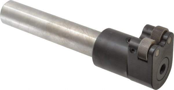 Knurlcraft - Neutral Cut, Diamond & Straight, 1" Wide 1" High x 5" Long Round Shank, Self Centering Bump Knurlers - 2 Knurls Required (Included), 3/4" Diam x 3/8" Wide Face, 1/4" Hole Diam, Series E - Exact Industrial Supply
