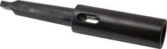 Scully Jones - MT3 Inside Morse Taper, MT3 Outside Morse Taper, Extension Sleeve - Hardened & Ground Throughout, 4.81" Projection, 1.44" Body Diam - Exact Industrial Supply