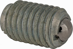 TE-CO - 5/8-11, 0.375" Ball Diam, 63/64" Body Length, 0.096" Max Ball Reach, Threaded Ball Plunger - Exact Industrial Supply