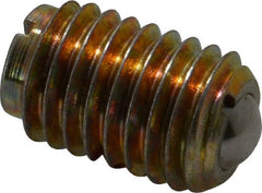 TE-CO - 5/8-11, 0.375" Ball Diam, 63/64" Body Length, 0.096" Max Ball Reach, Threaded Ball Plunger - Exact Industrial Supply