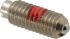 TE-CO - 10-32, 0.093" Ball Diam, 33/64" Body Length, 0.025" Max Ball Reach, Threaded Ball Plunger - Exact Industrial Supply