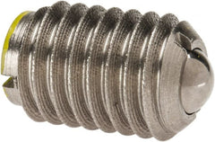 TE-CO - 1/2-13, 0.281" Ball Diam, 3/4" Body Length, 0.072" Max Ball Reach, Threaded Ball Plunger - Exact Industrial Supply