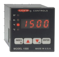 Dwyer - -350 to 2,500°F 1/16 DIN Temperature/Process Control - 4-Digit LCD Display, PID Control, 100-240 VAC/VDC - Exact Industrial Supply