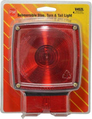 Peterson - 4-1/2" Long x 4-1/2" Wide Red Towing Lights - 12 Volt, Plastic - Exact Industrial Supply