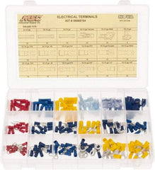 Value Collection - 175 Piece, Electrical Terminal Fastener Kit - Exact Industrial Supply