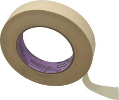 3M - 1" Wide x 60 Yd Long Tan Paper Masking Tape - Series 2040, 5.5 mil Thick, 23 In/Lb Tensile Strength - Exact Industrial Supply