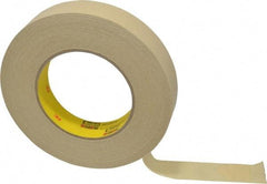 3M - 1" Wide x 60 Yd Long Tan Paper Masking Tape - Series 231, 7.6 mil Thick, 28 In/Lb Tensile Strength - Exact Industrial Supply