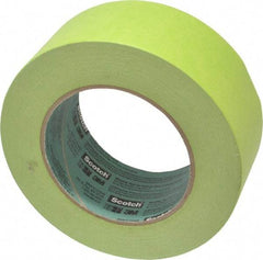 3M - 2" Wide x 60 Yd Long Green Crepe Paper Masking Tape - Series 2060, 6 mil Thick, 24 In/Lb Tensile Strength - Exact Industrial Supply