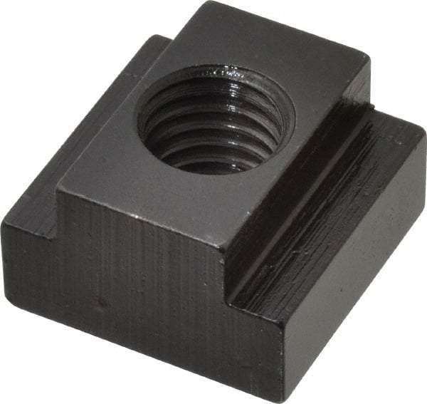TE-CO - 5/8-11 Blind Tapped T Slot Nut - 3/4" Slot Width, 1-1/4 x 15/32" Base Width x Height, 1-1/4 x 3/4" OAL x Height - Exact Industrial Supply