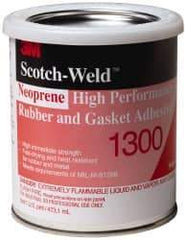 3M - 16 oz Can Yellow Butyl Rubber Joint Sealant - 300°F Max Operating Temp, 4 min Tack Free Dry Time, Series 1300 - Exact Industrial Supply