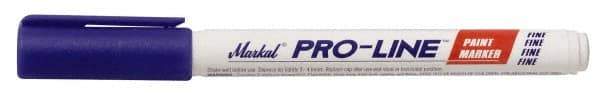 Markal - Blue Liquid Enamel-Based Paint Marker - Fine Tip, Alcohol Base Ink - Exact Industrial Supply