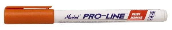 Markal - Orange Liquid Enamel-Based Paint Marker - Fine Tip, Alcohol Base Ink - Exact Industrial Supply