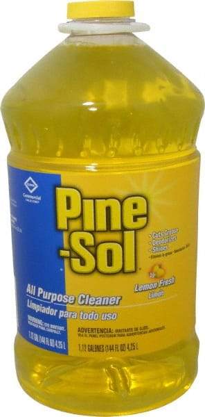 Pine-Sol - 144 oz Bottle All-Purpose Cleaner - Liquid, Lemon - Exact Industrial Supply