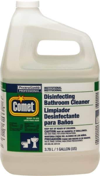 Comet USA LLC - 1 Gal Jug Liquid Bathroom Cleaner - Pleasant Scent, Disinfectant, General Purpose Cleaner - Exact Industrial Supply