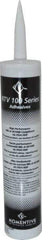 Momentive Performance Materials - 10.1 oz Tube Silver RTV Silicone Joint Sealant - 400°F Max Operating Temp, 20 min Tack Free Dry Time, 24 hr Full Cure Time, Series RTV100 - Exact Industrial Supply