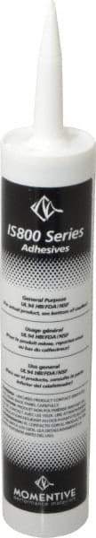 Momentive Performance Materials - 10.1 oz Tube Black RTV Silicone Joint Sealant - -50 to 200°C Operating Temp, 25 min Tack Free Dry Time, 24 hr Full Cure Time, Series IS800 - Exact Industrial Supply