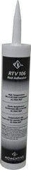 Momentive Performance Materials - 10 oz Cartridge Red RTV Silicone Joint Sealant - 500°F Max Operating Temp, 20 min Tack Free Dry Time, 24 hr Full Cure Time, Series RTV100 - Exact Industrial Supply