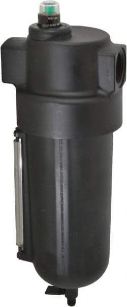 Norgren - 1" Port Coalescing Filter - Aluminum Bowl, Manual Drain, 250 Max psi, 0.01 Micron Rating, 4-3/4" Wide x 13-1/4" High - Exact Industrial Supply