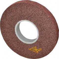 3M - 8" Diam, 1" Face Width, 3" Center Hole, Medium Grade, Aluminum Oxide Deburring Wheel - Convolute, Soft Density 4 Grade, 4,500 RPM - Exact Industrial Supply