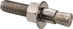 Red Head - 5/8" Diam, 5/8" Drill, 3-1/2" OAL, 5/8" Min Embedment Wedge Expansion Concrete Anchor - 304 Stainless Steel, Hex Nut Head, Hex Drive, 1-3/4" Thread Length - Exact Industrial Supply