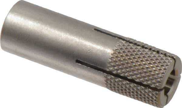 Red Head - 5/8" Diam, 5/8" Drill, 1-1/2" Min Embedment Drop-In Concrete Anchor - 303, 18-8 Stainless Steel, Slotted Drive, 3/4" Thread Length - Exact Industrial Supply