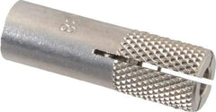 Red Head - 1/2" Diam, 1/2" Drill, 1-1/2" Min Embedment Drop-In Concrete Anchor - 303, 18-8 Stainless Steel, Slotted Drive, 1/2" Thread Length - Exact Industrial Supply