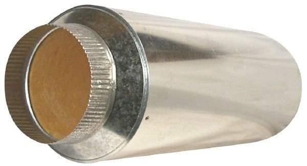 Suncourt - 6" ID Galvanized Duct Muffler - 24" Long x 10" Wide, 26 Gage, 1 Piece - Exact Industrial Supply