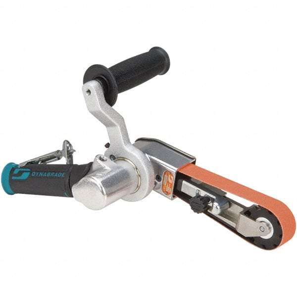 Dynabrade - 1/4 to 1 x 18 Inch, 20,000 RPM Air Belt Sander - 0.7 Hp, 1/4 NPT Inlet, 32 CFM Air Consumption, 4,550 FPM Speed - Exact Industrial Supply